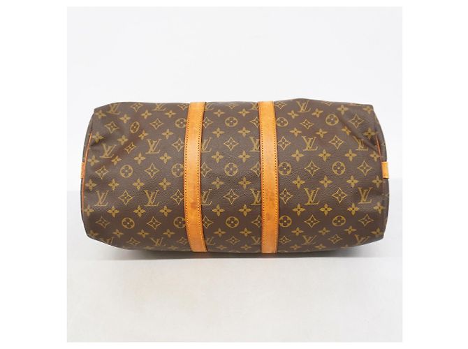 Louis Vuitton Monogram Keepall Bandoulière 45 Marrone - vista 3