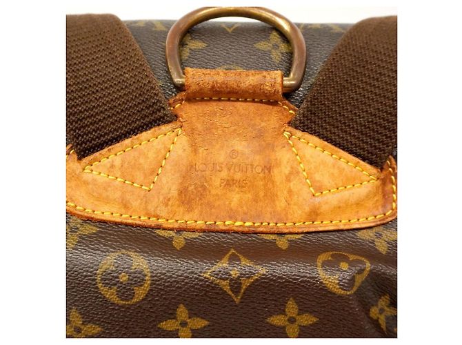 Zaino Louis Vuitton Monogram Montsouris GM Marrone - vista 11