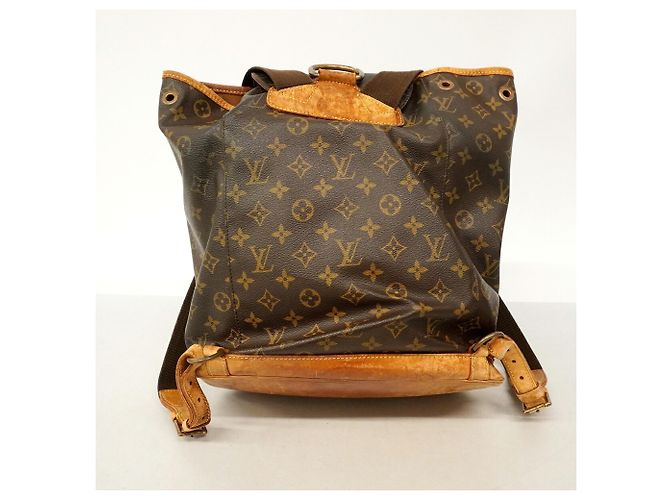 Zaino Louis Vuitton Monogram Montsouris GM Marrone - vista 12