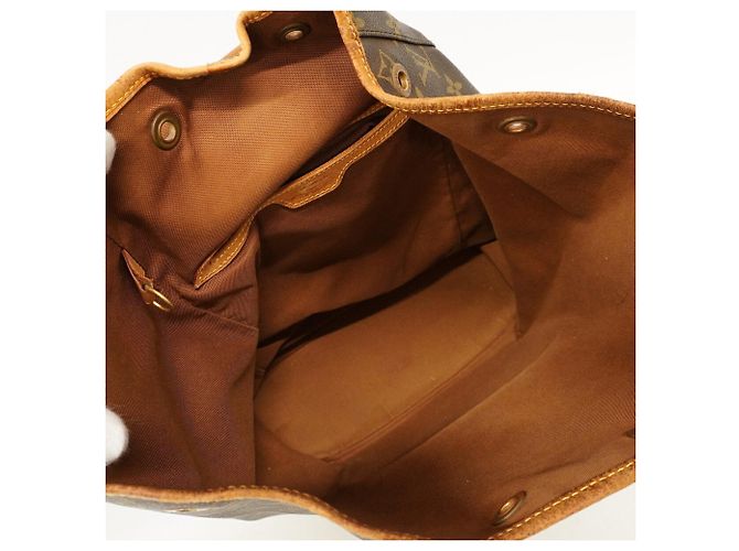 Zaino Louis Vuitton Monogram Montsouris GM Marrone - vista 4