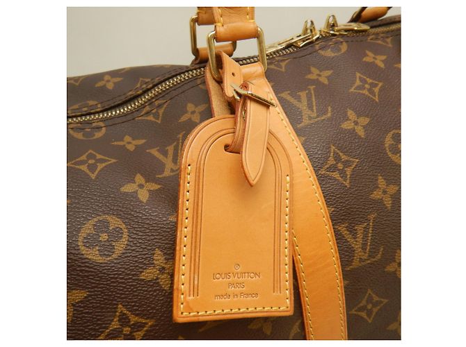 Louis Vuitton Monogram Keepall Bandoulière 50 Marrone Monogramma - vista 14