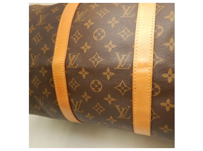 Louis Vuitton Monogram Keepall Bandoulière 50 Marrone Monogramma - vista 17