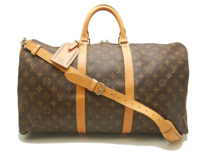 Louis Vuitton Monogram Keepall Bandoulière 50 Marrone Monogramma - vista 2