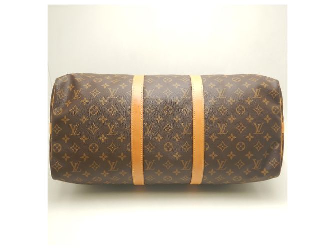 Louis Vuitton Monogram Keepall Bandoulière 50 Marrone Monogramma - vista 5