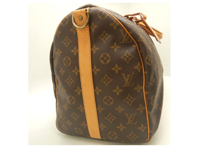 Louis Vuitton Monogram Keepall Bandoulière 50 Marrone Monogramma - vista 6