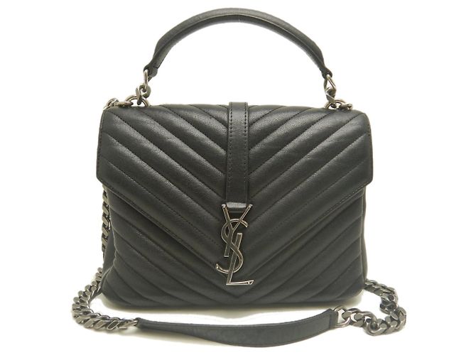 Borsa a tracolla Yves Saint Laurent College Nero - vista 2