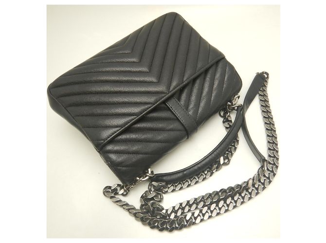 Borsa a tracolla Yves Saint Laurent College Nero - vista 3