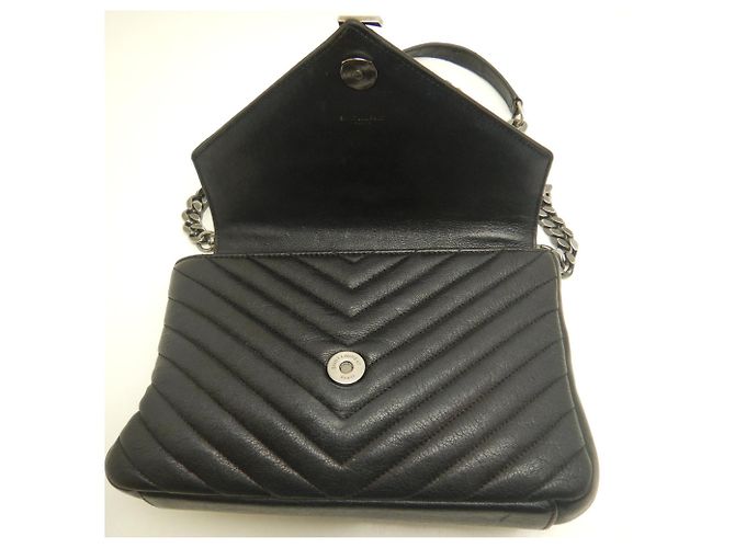 Borsa a tracolla Yves Saint Laurent College Nero - vista 4