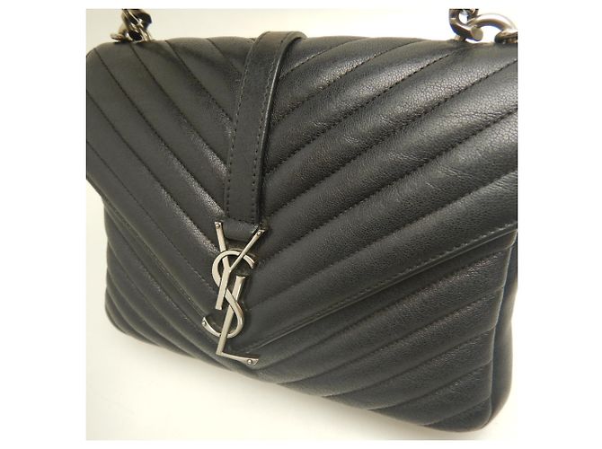 Borsa a tracolla Yves Saint Laurent College Nero - vista 9