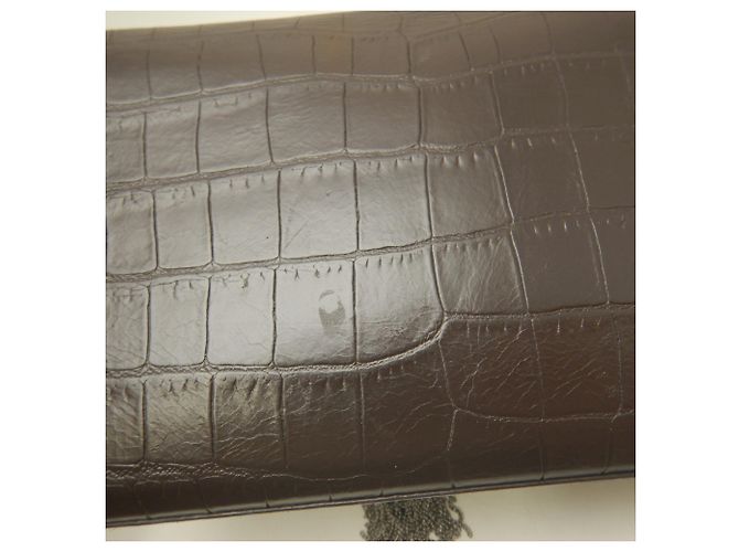 Bolsa de Ombro com Corrente e Borla Yves Saint Laurent Kate Marrom - vista 12