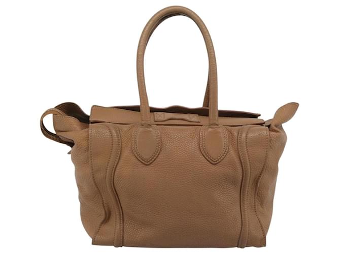 Céline Celine Luggage Grainy Leather Medium Marrone - vista 2