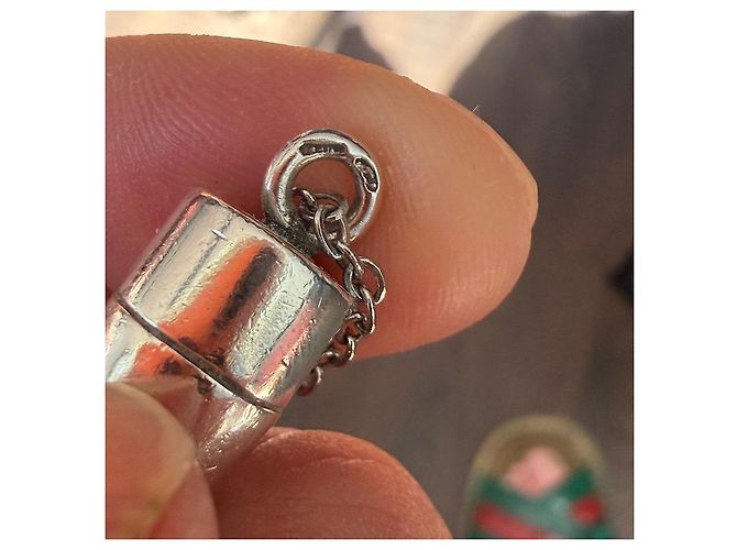 Collana con pendente Bamboo in argento sterling Gucci Silver hardware - vista 3