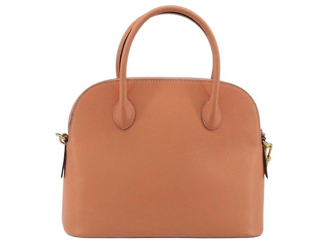 Céline Celine Vintage Convertible Bowler Leather Medium Arancione - vista 2