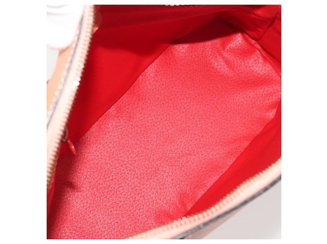 Céline Celine Vintage Convertible Bowler Leather Medium Arancione - vista 5