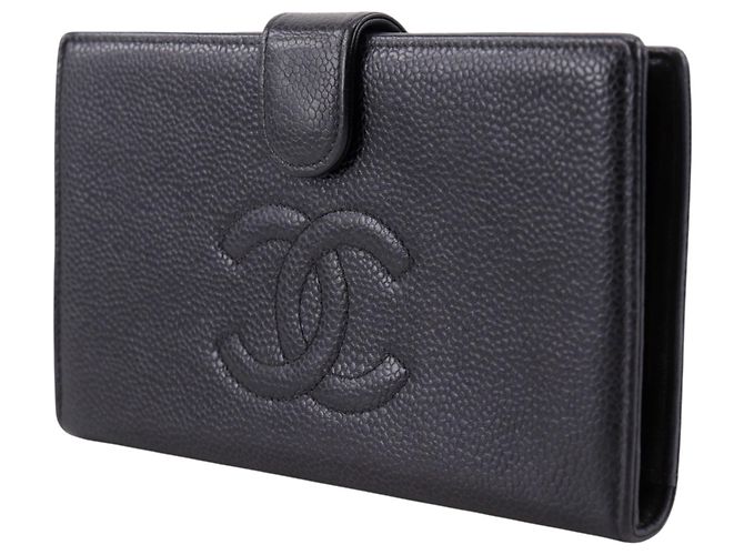Chanel Timeless CC French Caviar Long Nero - vista 2