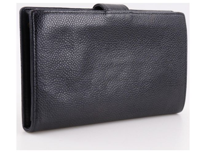 Chanel Timeless CC French Caviar Long Nero - vista 3