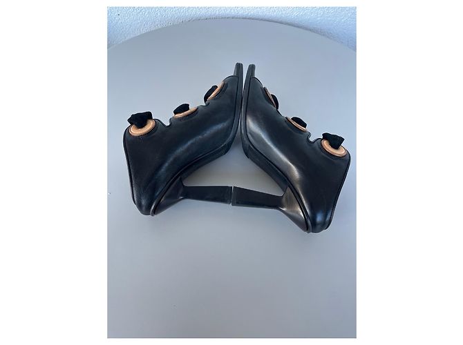 JW Anderson Sandali con tacco J.W. Anderson in pelle nera Nero - vista 12