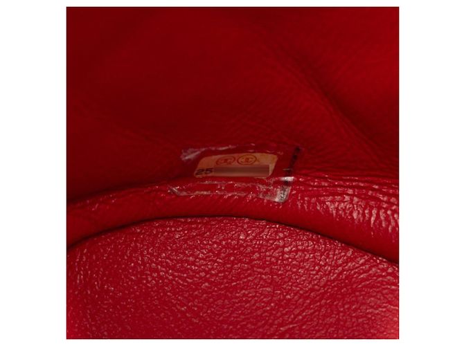 Zaino Chanel CC Filigree Matelassé Coco Mark Rosso - vista 7