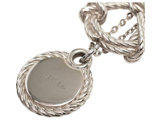 Hermès Colar Hermes Silver Cordage Rope Prata - vista 5