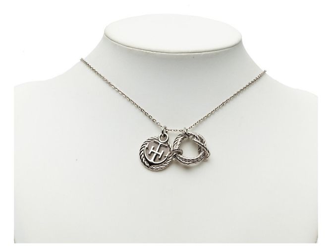 Hermès Colar Hermes Silver Cordage Rope Prata - vista 9