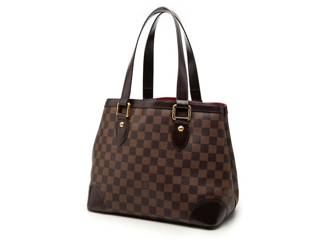 Borsa a mano Louis Vuitton Damier Hampstead PM Tote Bag Marrone - vista 2