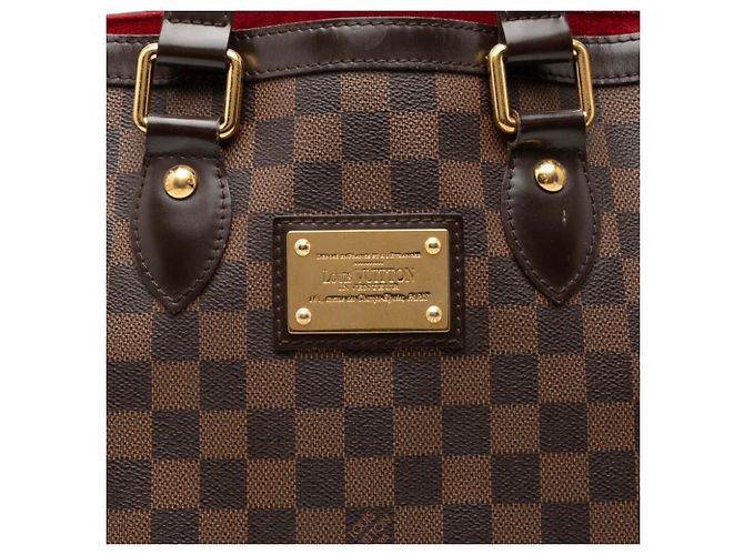 Borsa a mano Louis Vuitton Damier Hampstead PM Tote Bag Marrone - vista 5