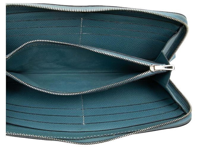 Hermès Cartera Hermes Azap Long Classic Zip Azul - vista 4