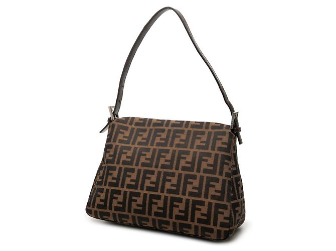 Borsa Fendi Zucca monospalla Marrone Nero - vista 2