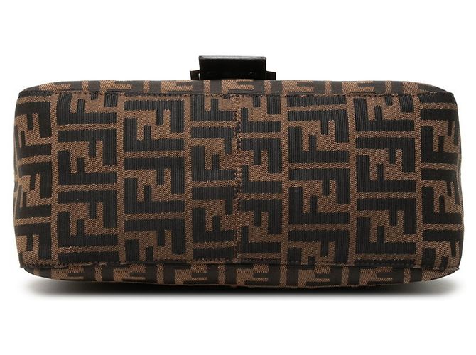Borsa Fendi Zucca monospalla Marrone Nero - vista 3