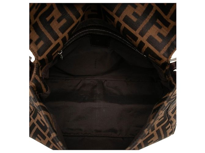 Borsa Fendi Zucca monospalla Marrone Nero - vista 4