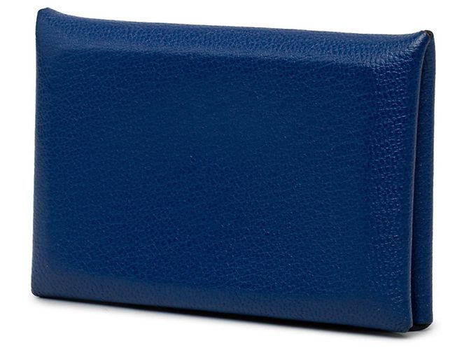 Hermès Hermes Calvi Visitenkartenetui Blau - Ansicht 2
