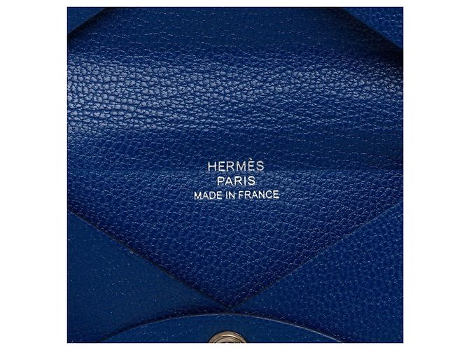 Hermès Hermes Calvi Visitenkartenetui Blau - Ansicht 6