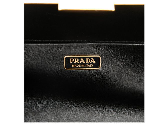 Borsa a tracolla Prada in pelle Saffiano nera Nero - vista 5