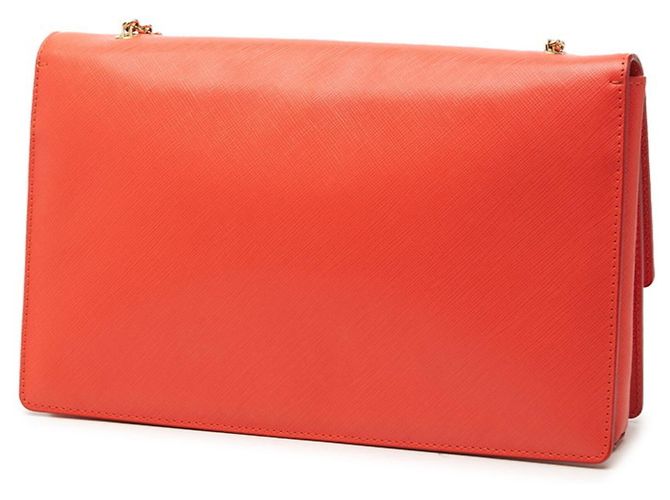 Borsa a tracolla con catena Salvatore Ferragamo Vara Arancione - vista 2