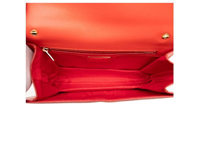 Borsa a tracolla con catena Salvatore Ferragamo Vara Arancione - vista 4