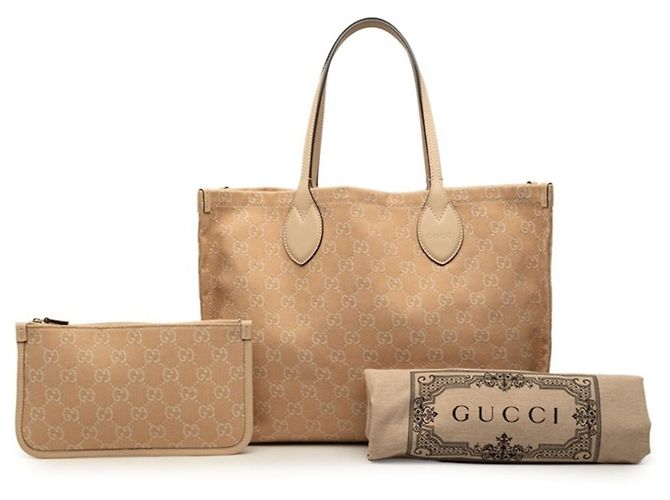 Borsa Tote Gucci GG Canvas Rosa - vista 7
