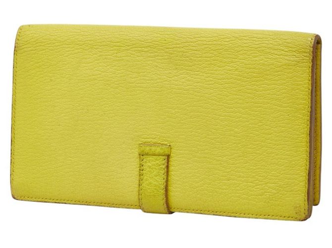 Hermès Cartera larga bi-fold Hermes Bearn Soufflé Dorado - vista 2