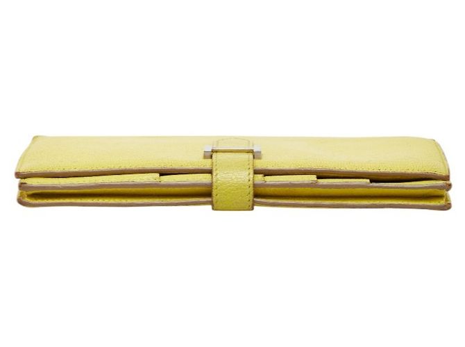 Hermès Cartera larga bi-fold Hermes Bearn Soufflé Dorado - vista 3