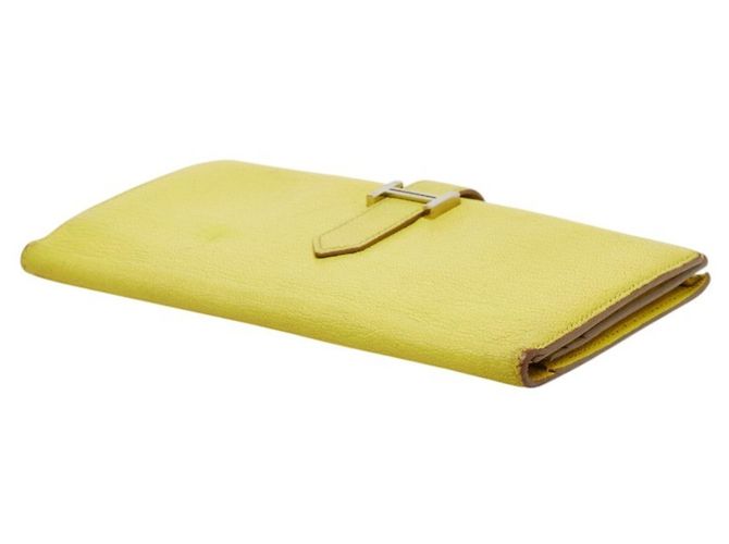 Hermès Cartera larga bi-fold Hermes Bearn Soufflé Dorado - vista 5