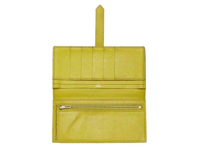 Hermès Cartera larga bi-fold Hermes Bearn Soufflé Dorado - vista 6