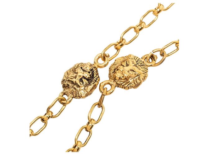 Collana lunga a catena con motivo Lion Chanel D'oro - vista 2