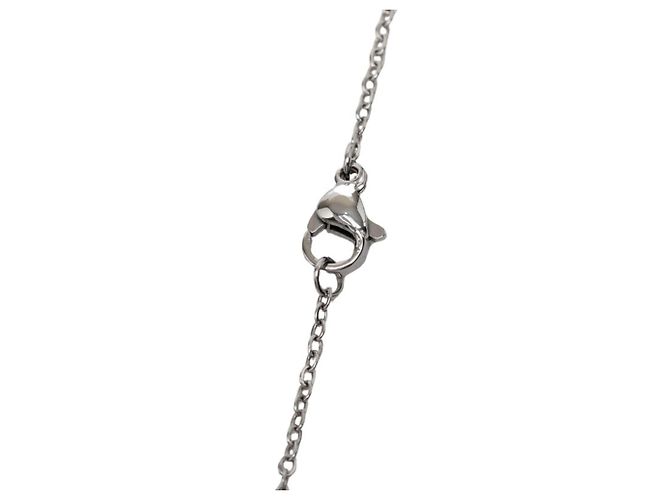 Hermès Collana con pendente Hermes Cage d'H H-Cube Argento Arancione - vista 4