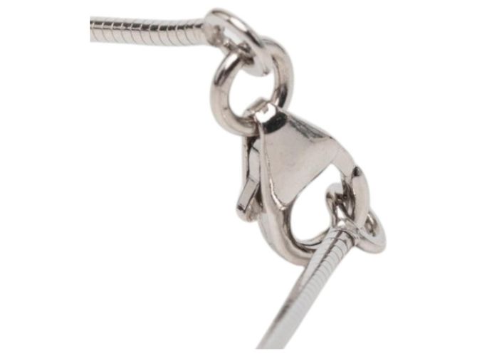 Hermès Collana con pendente Hermes Pop H Nero Argento - vista 5