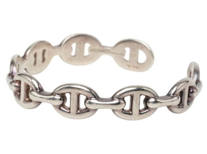 Bracciale Hermès Chaine d'Ancre Enchainée ST in argento - vista 2