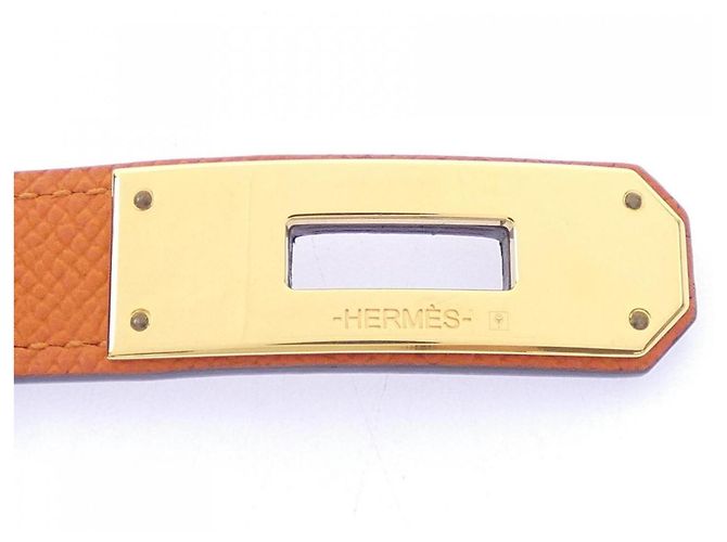 Hermès Hermes Kelly 18mm Standard Gürtel Orange - Ansicht 2