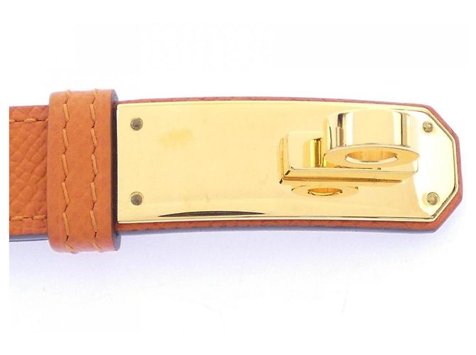 Hermès Hermes Kelly 18mm Standard Gürtel Orange - Ansicht 4