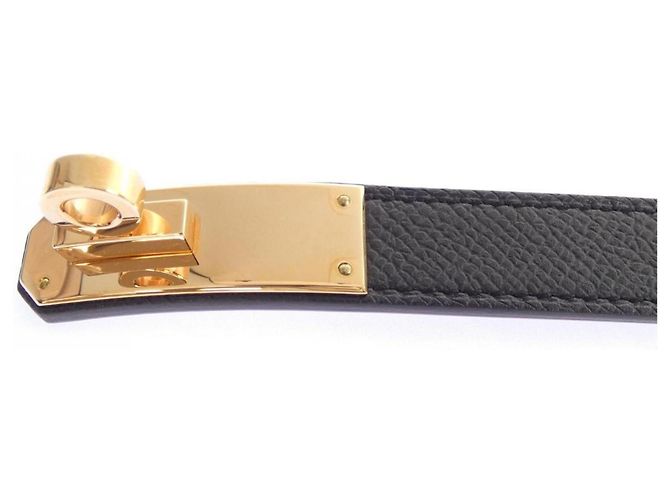 Hermès Hermes Kelly 18mm Gürtel Schwarz - Ansicht 2