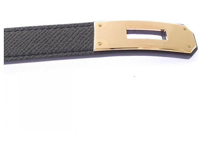 Hermès Hermes Kelly 18mm Gürtel Schwarz - Ansicht 4