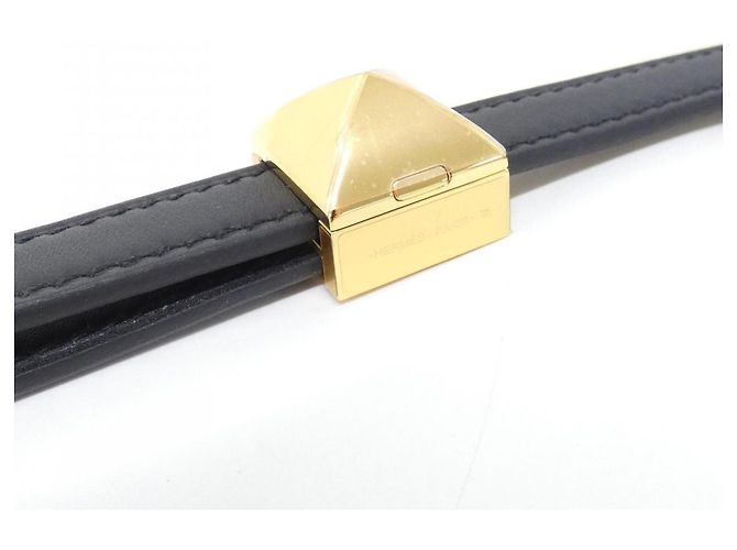 Hermès Clou Medor Armband Schwarz - Ansicht 3