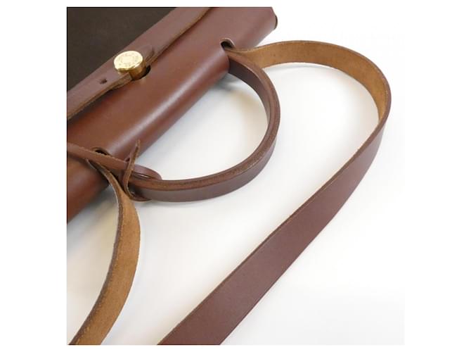 Hermès Borsa Hermes Herbag PM Marrone - vista 7